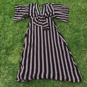 Storia boho striped black dress